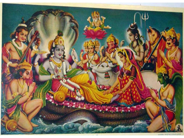ബ്രഹ്മാവും ദേവി മാരും