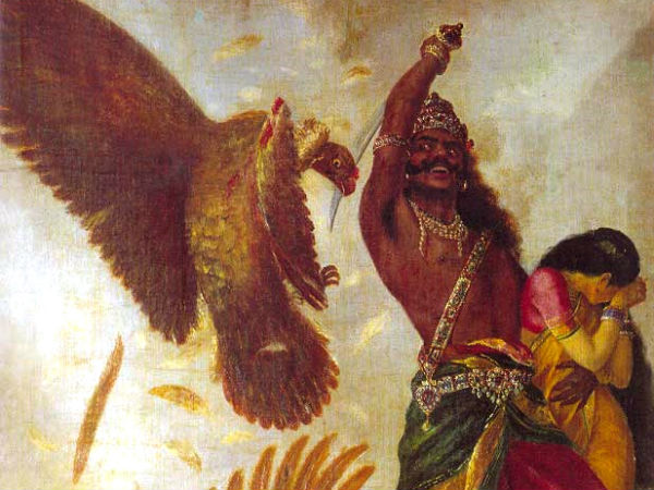 ജഡായു അവസാന ശ്വാസമെടുത്ത സ്ഥലത്തെ ശില്പം