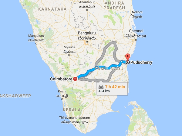 കോയമ്പത്തൂര്-അവിനാഷി -പോണ്ടിച്ചേരി