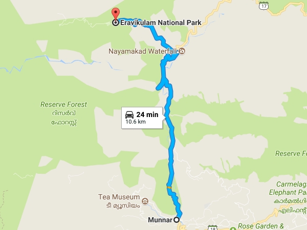ഇരവികുളത്തെത്താന്