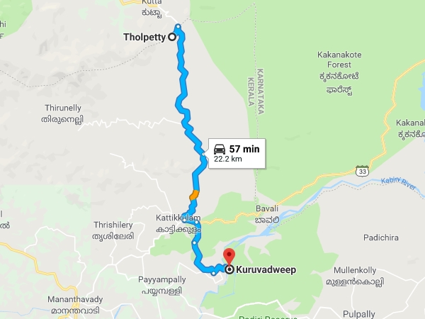 എത്തിച്ചേരാന്-തോല്പ്പെട്ടി വഴി