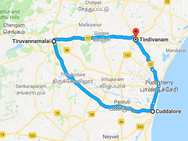 കടലൂര്-തിരുവണ്ണാമലൈ-തിണ്ടിവനം