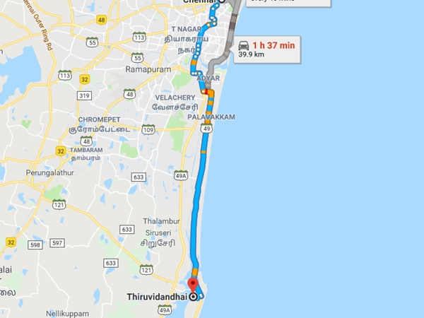 പാലവക്കം വഴി