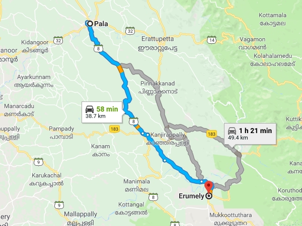 ഇനി പാലാ-കാഞ്ഞിരപ്പള്ളി വഴി എരുമേലി