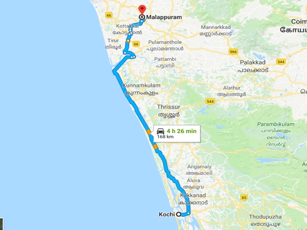 കൊച്ചി-മലപ്പുറം എളുപ്പവഴി