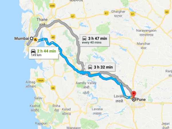 പൂനെയില് നിന്നും മുംബൈയ്ക്ക് പോകുമ്പോള്