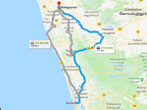 കൊച്ചിയില് നിന്നും മലപ്പുറത്തേക്ക്