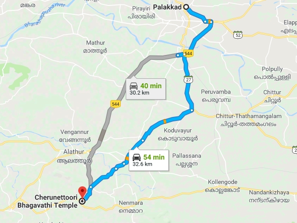 കിനാശ്ശേരി-പരിപ്പന വഴി