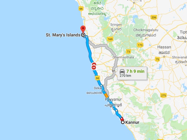 സെന്റ് മേരീസിലെത്താൻ