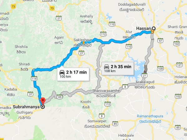 സുബ്രഹ്മണ്യ-സക്ലേശ്പൂർ-ഹാസൻ