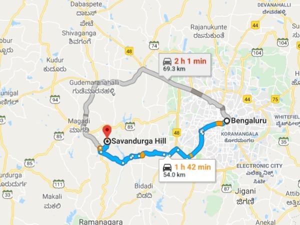 എവിടെയാണ് സാവൻദുർഗ്ഗ