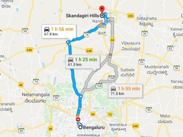 ബെംഗളൂരു-ഡൊഡ്ഡബെല്ലാപൂർ-സ്കന്ദാഗിരി