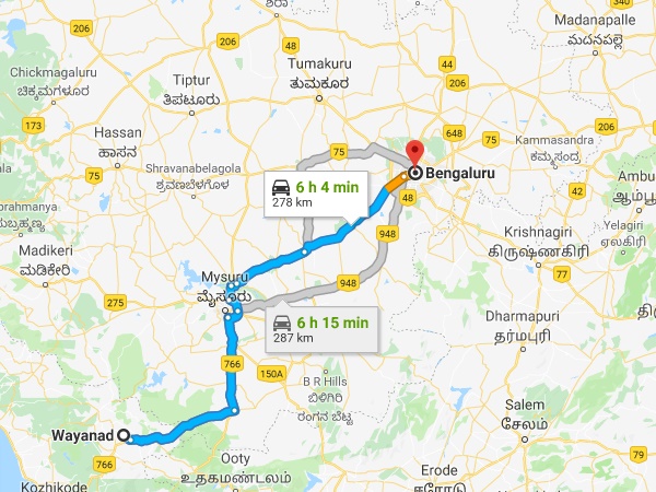 മൈസൂർ വഴി
