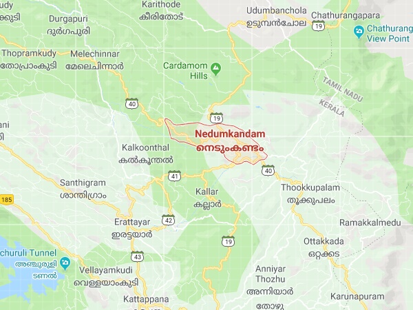 തേക്കടിക്കും മൂന്നാറിനും മധ്യേ