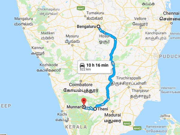 റൂട്ട് 2: തേനി-സേലം റൂട്ട്