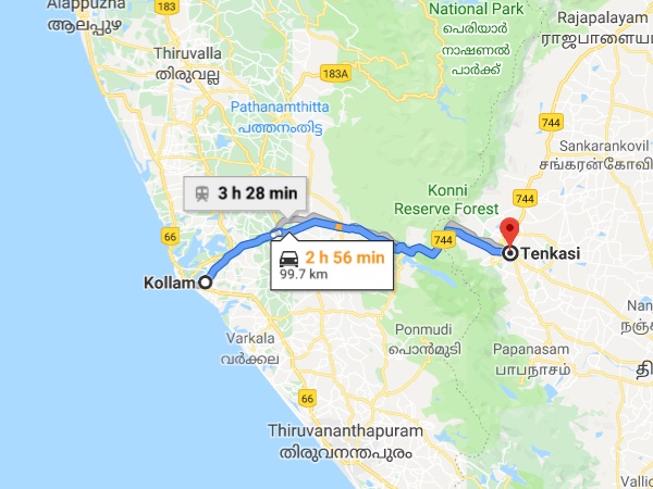 കോന്നിയില് നിന്നും തെങ്കാശിയിലേക്ക്