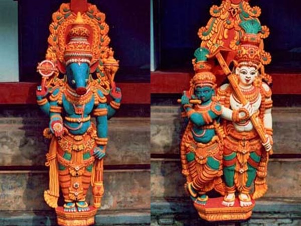ദാരു ശില്പങ്ങളും ചിത്രപ്പണികളും