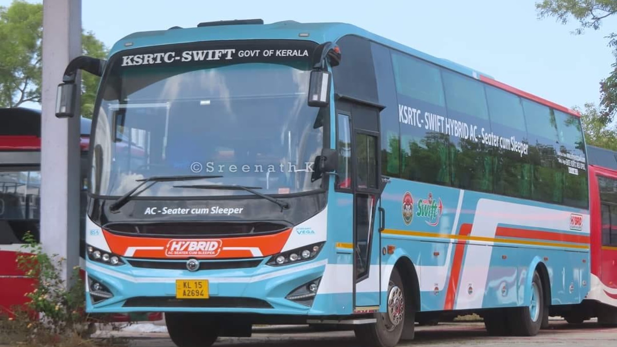 Ksrtc Ac Sleeper Buses From Bangalore To Hyderabad KSRTC Swift Hybrid Seater Cum-Sleeper Bus From Trivandrim To Bangalore